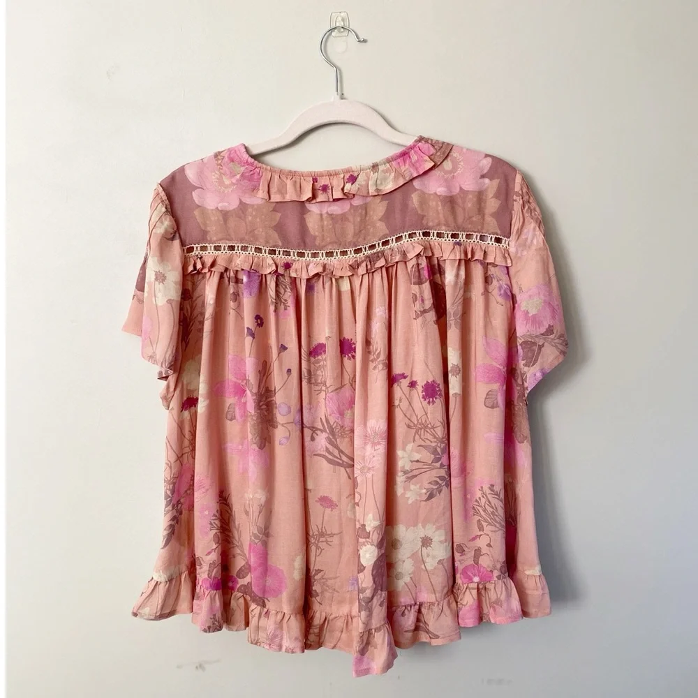SPELL & THE GYPSY COLLECTIVE Wild Bloom shirt in blush - Picture 6 of 8